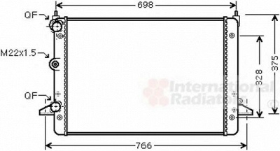 VAN WEZEL 58002184 -  Радиатор, охлаждение двигателя